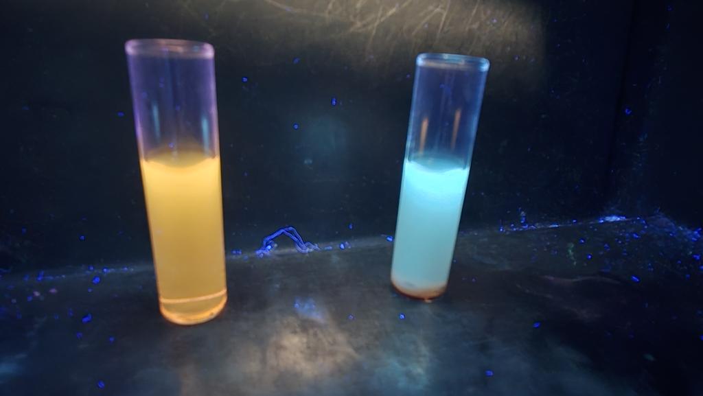 Fluorescent Friday keeping me going on the run up to Christmas. Hopefully this tosylation worked