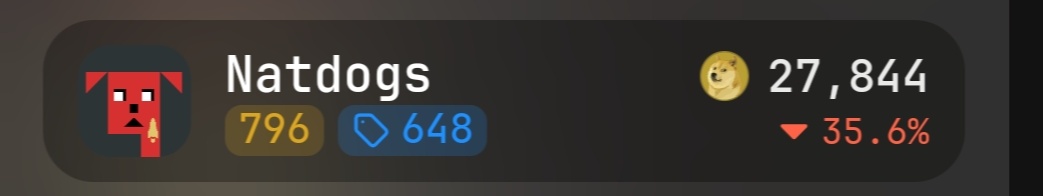 If you list <a href="/dmtnatdogs/">Natdogs</a> under 200 doges you are a so weak paper hand that even paper is stronger than your hand. Keep listing at stupid price I will buy back all of the supply I told you and you will rebuy at 700 doges one day.