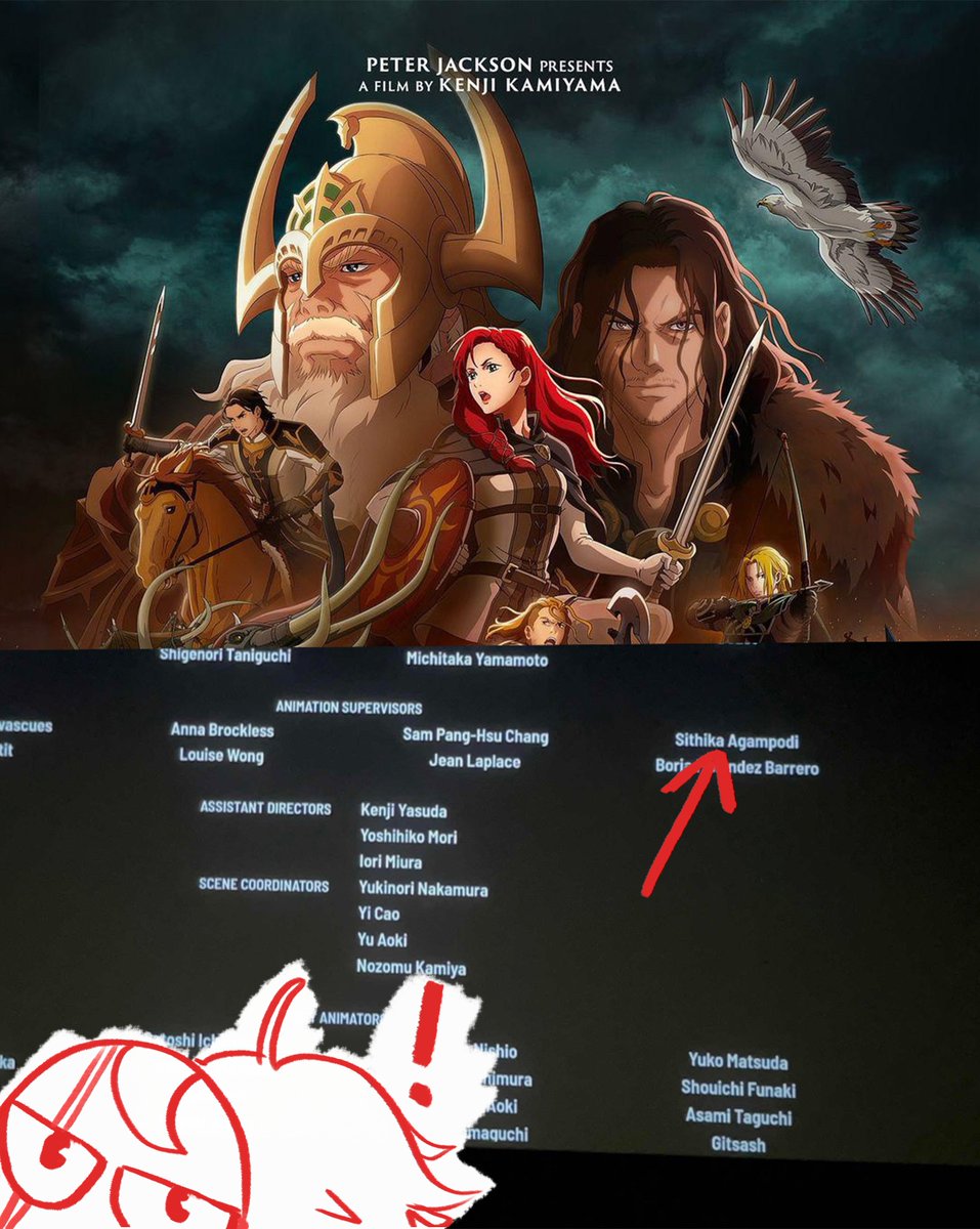 I got the chance to do 2nd key animation for Lord of the Rings War of the Rohirrim. This was my first time working in anime and a theatrical release!! Thank you to the staff for the opportunity!