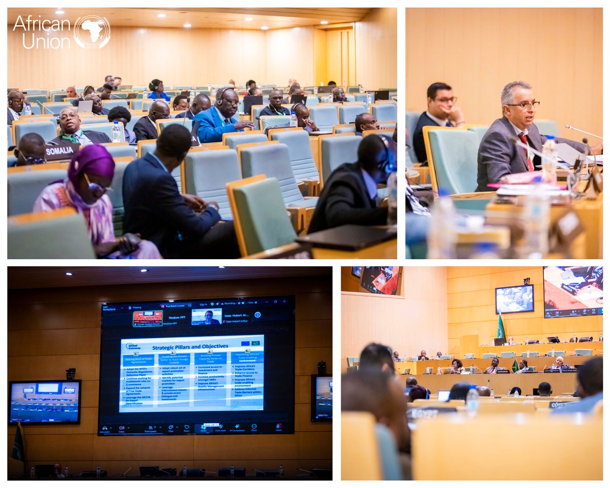 AU_ETTIM's tweet photo. Africa needs to build robust regional value chains that will be able to increase productive capacities across the continent and sustain export demands. The Draft Strategy on Diversifying and Growing Africa’s Exports was a key topic at the STC meeting.
#STCTTIM https://t.co/fdXIDwp786