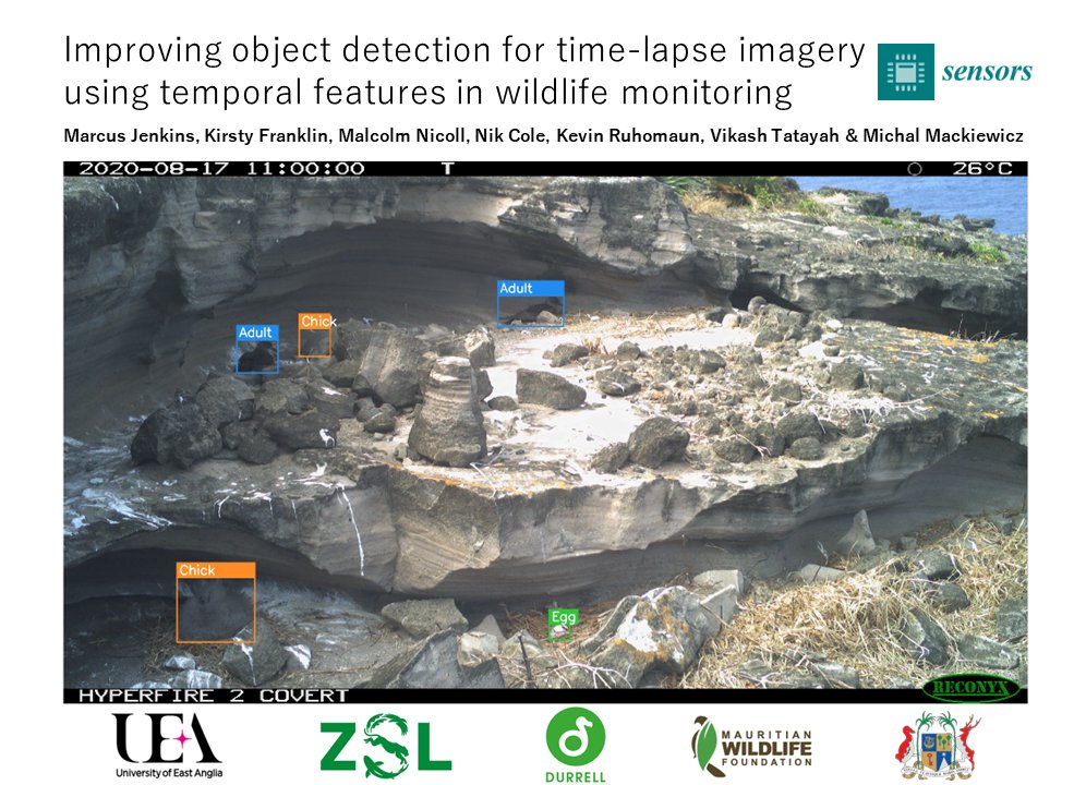 Kirsty Franklin (@kirstyyfranklin) on Twitter photo New paper! If you use time-lapse cameras, this one's for you!
Proud of this collaboration with @UEA_CMP's Marcus Jenkins & Michal Mackiewicz to improve object detection for time-lapse imagery using temporal features. π·π₯οΈβ²οΈ
Open Access <a href="/Sensors_MDPI/">Sensors MDPI</a>: mdpi.com/3088004 New paper! If you use time-lapse cameras, this one's for you!
Proud of this collaboration with @UEA_CMP's Marcus Jenkins & Michal Mackiewicz to improve object detection for time-lapse imagery using temporal features. π·π₯οΈβ²οΈ
Open Access <a href="/Sensors_MDPI/">Sensors MDPI</a>: mdpi.com/3088004