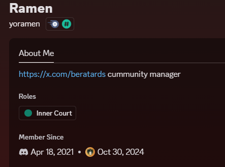 eatromen's tweet photo. @KingdomlyApp henlo, me always lurking
gib 100k Bera https://t.co/7NrHWUn1NX