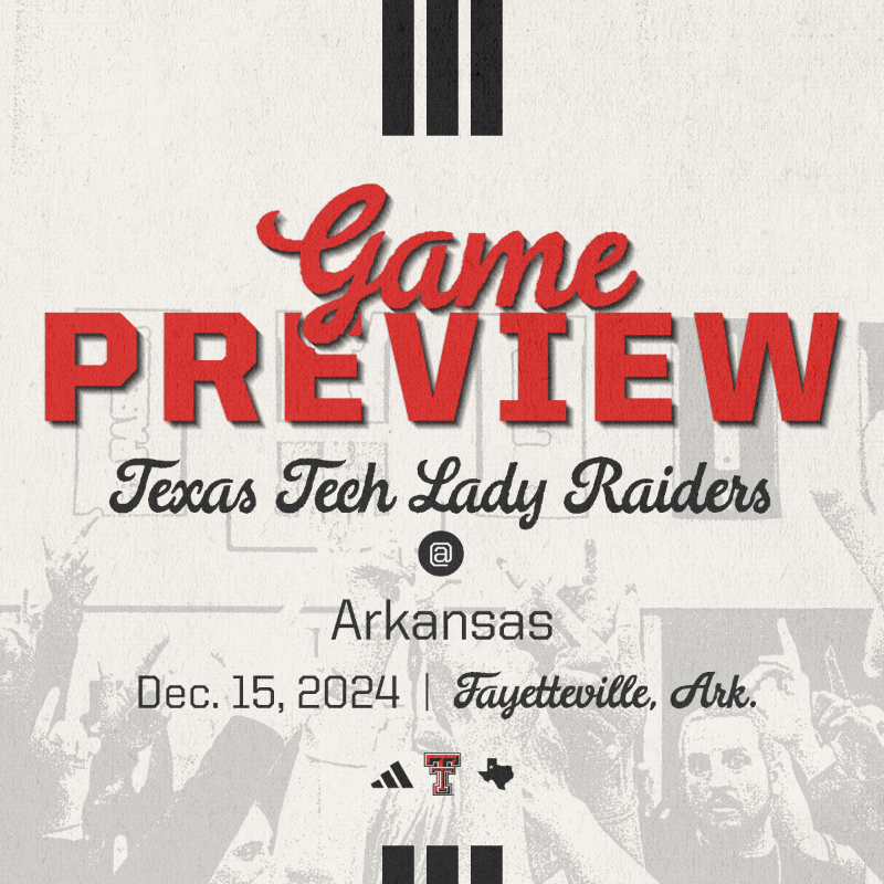 LadyRaiderWBB's tweet photo. Back on the road to face the Razorbacks ‼️

#WreckEm | #Team50