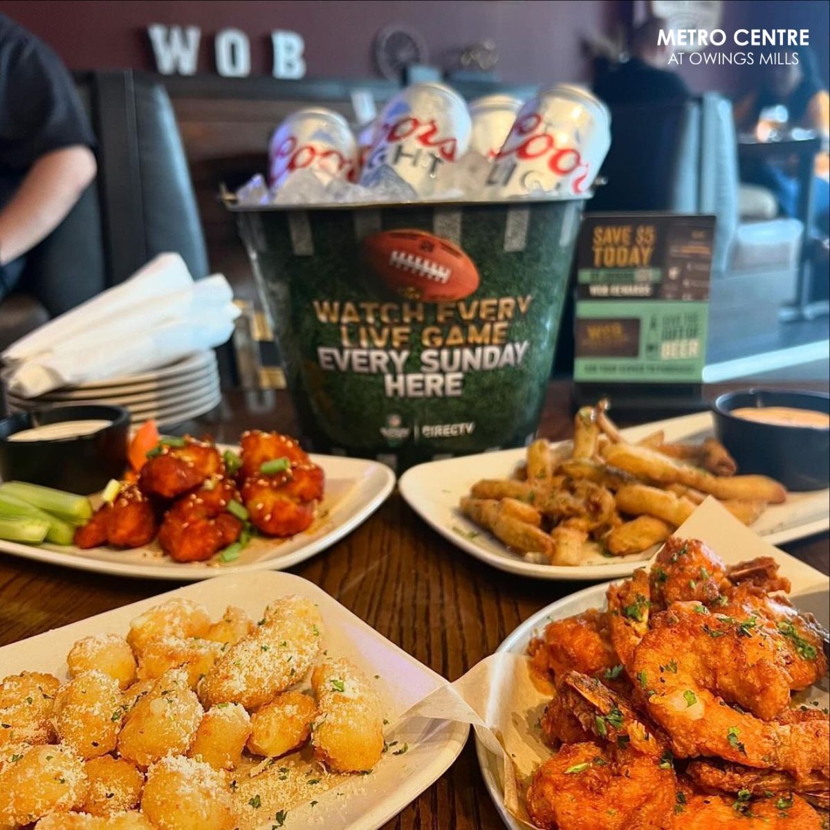Game day just got better at World of Beer! They've got the ultimate lineup of fan-favorite foods to keep you cheering. Swing by Metro Centre to catch all the action and ask about game day specials—because nothing pairs with football like great food and cold drinks! 💜
