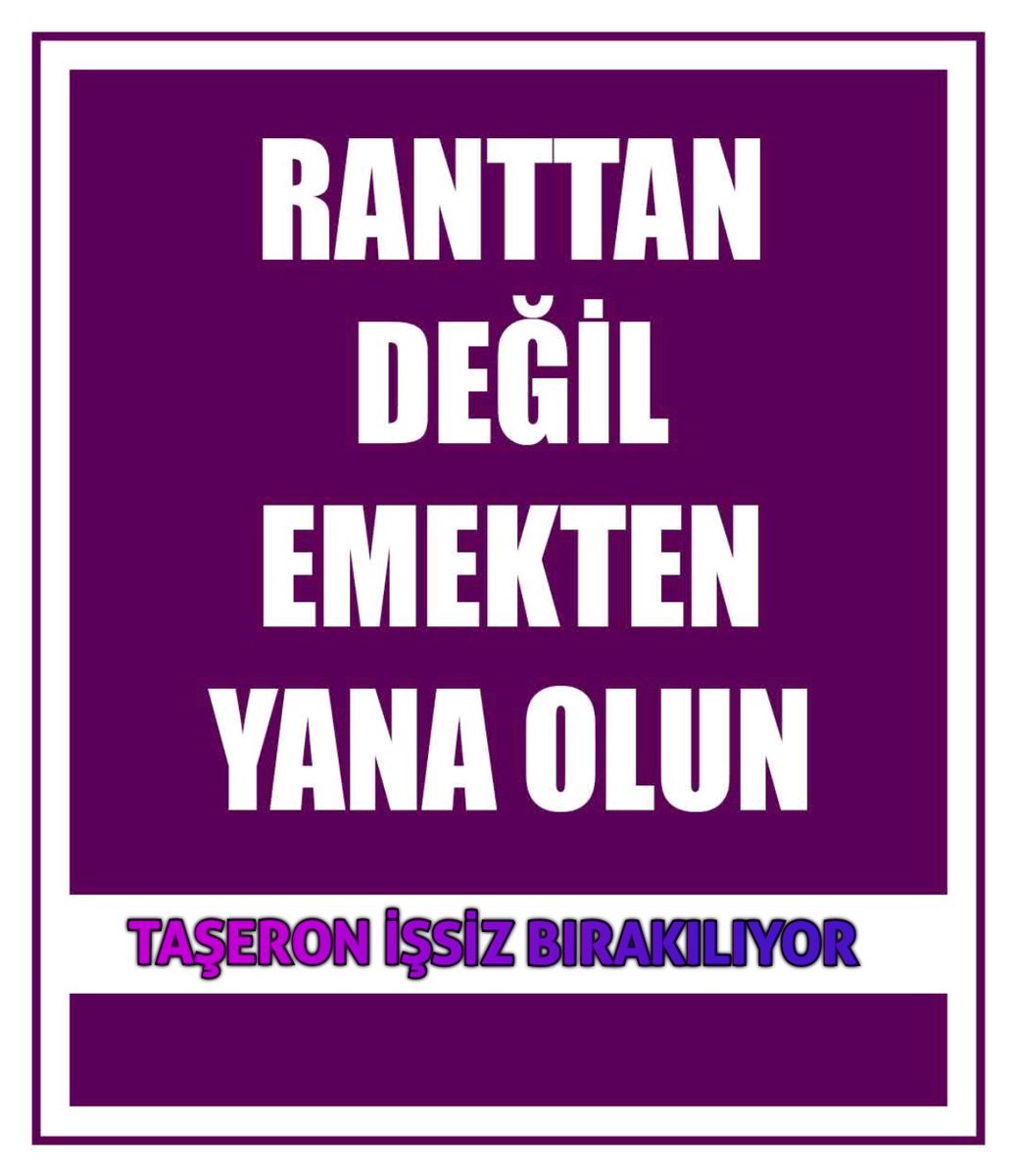 Her seçim dönemi hatırlayıp oy makinası gibi gördüğünüz ve her seçim dönemi kadro sözü verdiğiniz Taşeronİşsiz Bırakılıyor bunu da kadro sözü verenler yapıyor. Bumudur adalet? Bumudur sözümüze kavlinize sadık olmak?
<a href="/AKPartiTBMMGrup/">TBMM AK Parti Grup Başkanlığı</a> 
<a href="/MhpTbmmGrubu/">MHP TBMM Grubu #MHP</a> 
<a href="/akbasogluemin/">Av. M.Emin AKBAŞOĞLU 🇹🇷</a> 
<a href="/isikhanvedat/">Prof. Dr. Vedat Işıkhan</a>