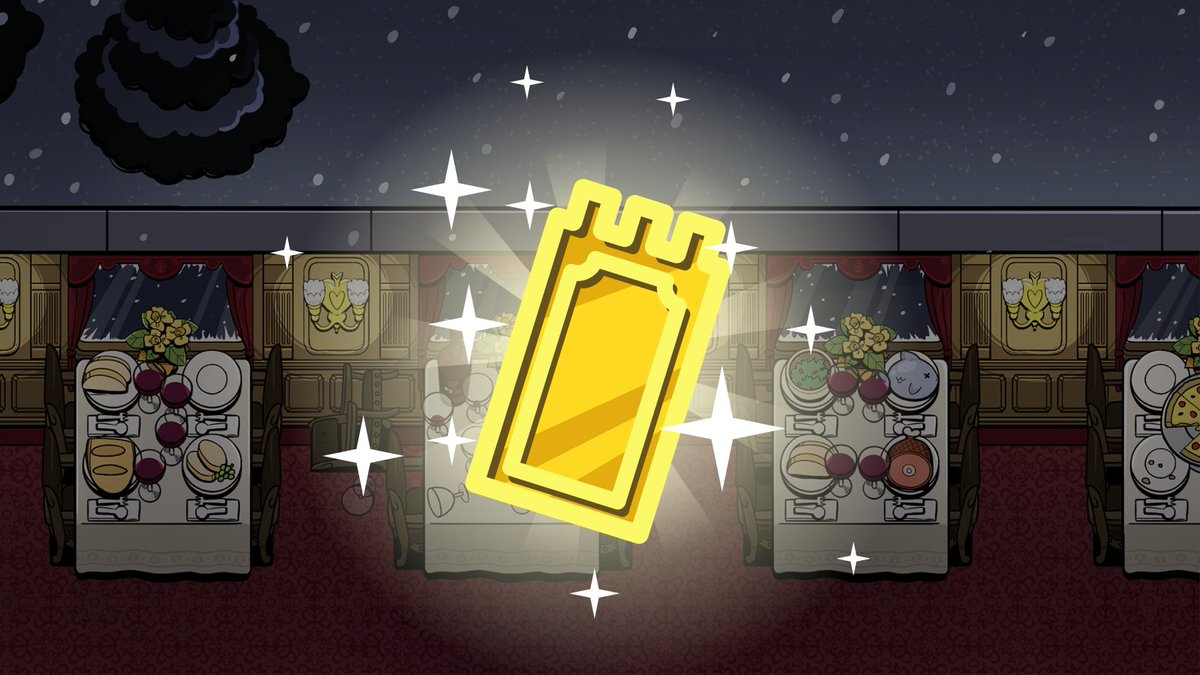 HOW TO GET A GOLDEN TICKET

🎫 Allows you to host the Mystery Express
🏆 Earn MORE when you play on the train
💎 Get one when you BUY the costume bundle
🛍️ OR win it for free in the Daily Reward in the shop
📈 The Golden Ticket is an NFT that CAN be traded

Goood luuuck!!!