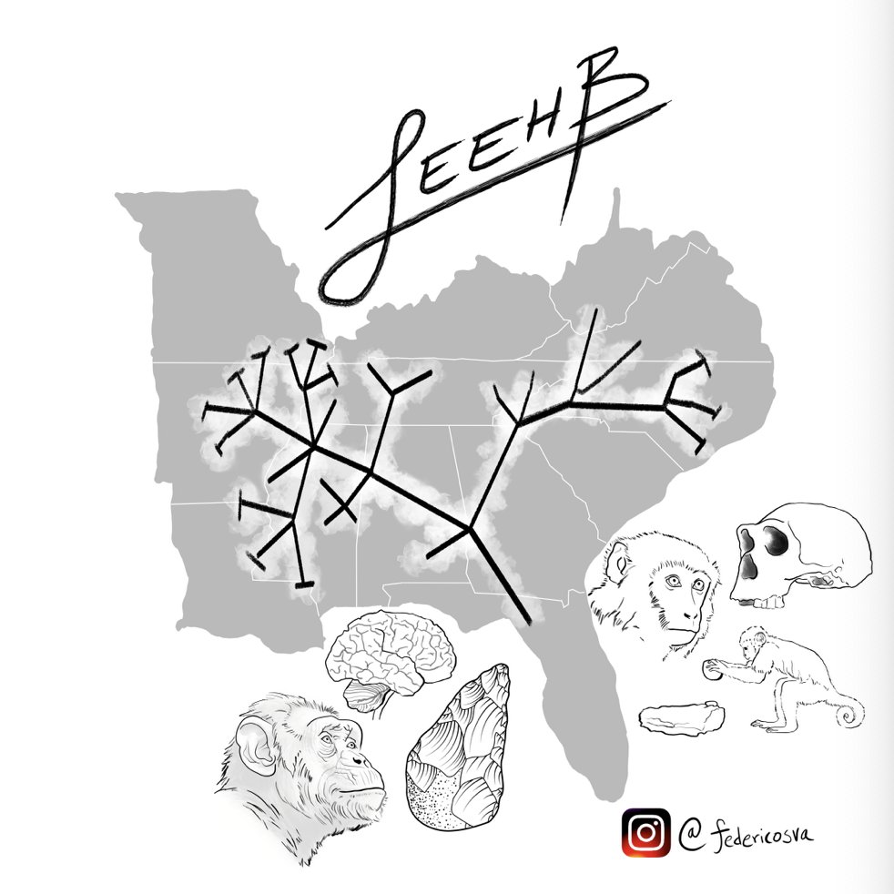 SouthEasternEHB's tweet photo. New this year at #SEEHB2025, we are offering custom-made stickers made by Emory graduate student Federico Sánchez Vargas! Let us know if you'd like one when you register here: https://t.co/OzU3VDEEtL https://t.co/gEF3yek8tg