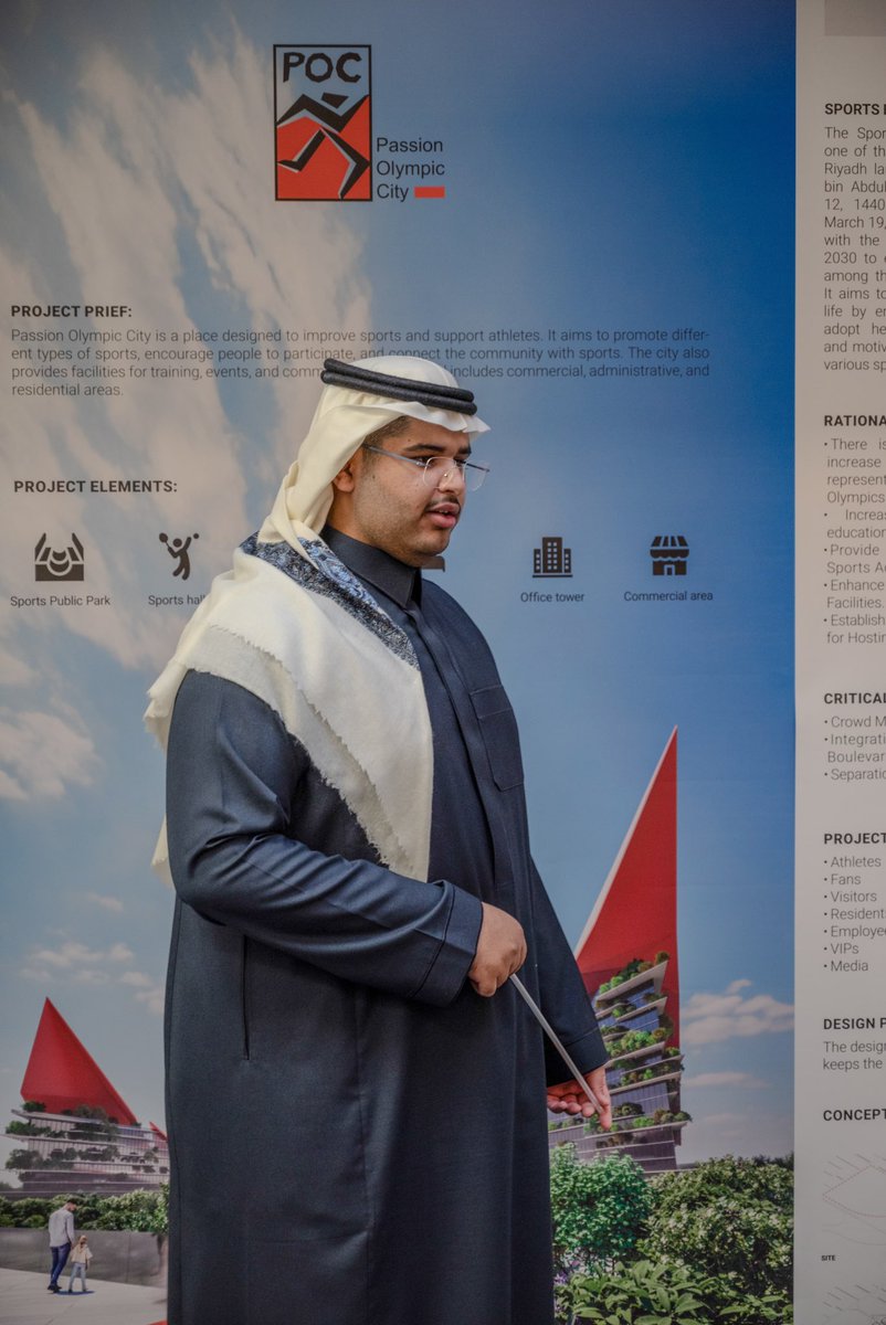 M7_Arc's tweet photo. الحمد لله الذي بنعمته تتم الصالحات، بفضل الله أتممت مناقشة مشروع تخرجي بنجاح من كلية العمارة بجامعة الملك سعود، وكان بعنوان “مدينة باشن الأولمبية”.

أتوجه بالشكر الجزيل لعائلتي وأساتذتي وزملائي على الدعم المستمر طوال هذه الرحلة.

وأسأل الله أن يجعلها بداية نجاح لمرحلة جديدة. https://t.co/pbItZkLLyA