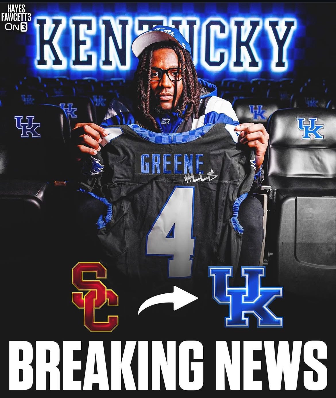 KSR on X: "Kentucky secures its first transfer portal commitment, USC EDGE Sam Greene. MORE: https://t.co/eRpgpMM3Ee https://t.co/K4nhfQVx87" / X