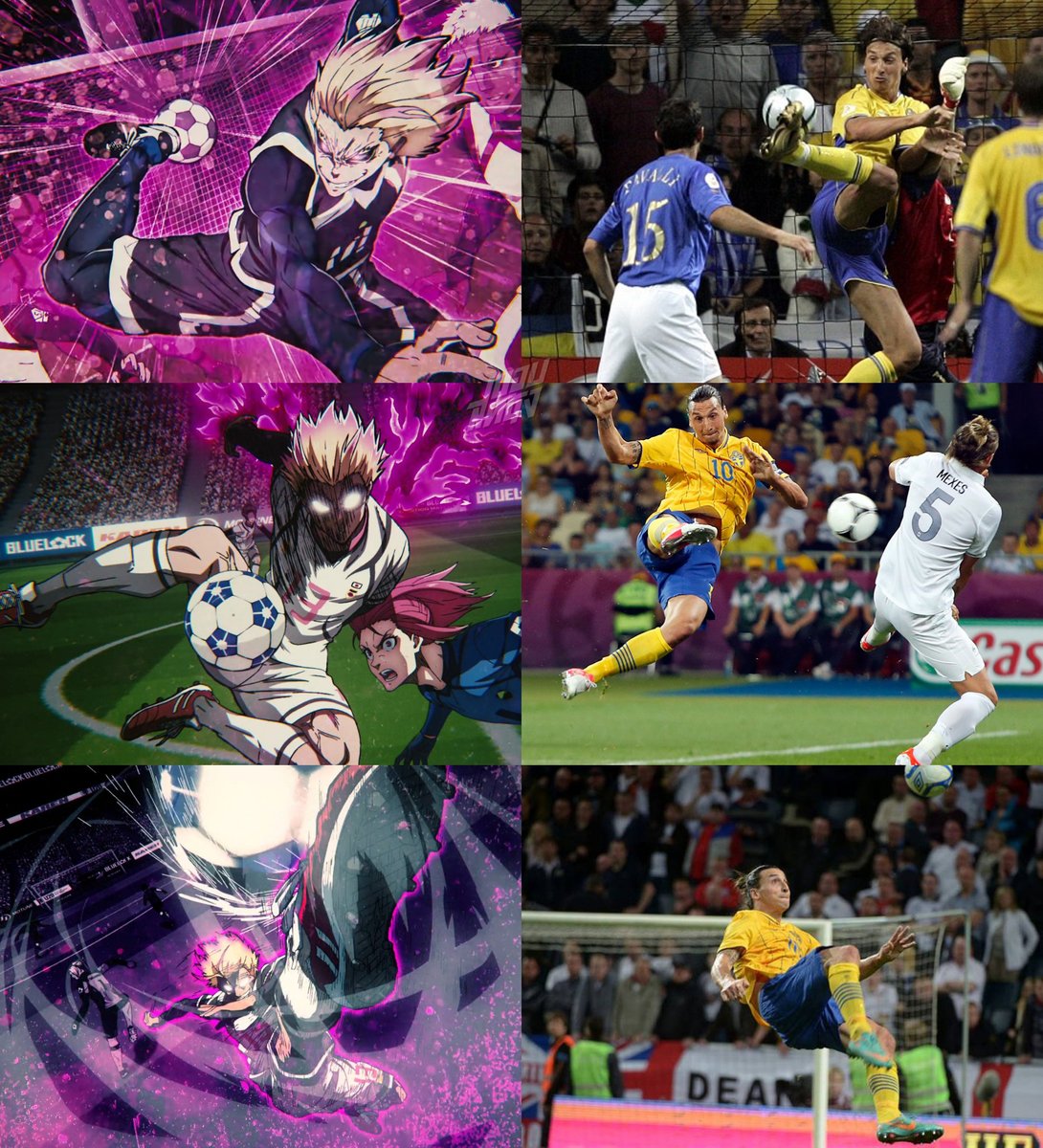 Shidou Ryusei = Zlatan Ibrahimovic
 #bluelock