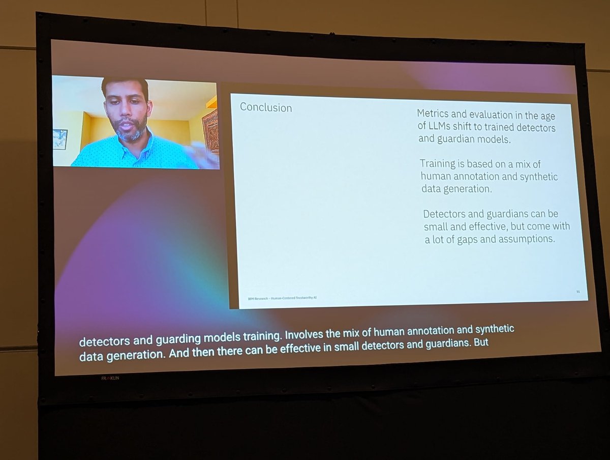 AFME 2024 @ NeurIPS (@afciworkshop) on Twitter photo Up next, the second invited talk by <a href="/krvarshney/">Kush Varshney कुश वार्ष्णेय</a> on "Harm Detectors and Guardian Models for LLMs: Implementations, Uses, and Limitations." 💡 #AFME2024 #NeurIPS2024 Up next, the second invited talk by <a href="/krvarshney/">Kush Varshney कुश वार्ष्णेय</a> on "Harm Detectors and Guardian Models for LLMs: Implementations, Uses, and Limitations." 💡 #AFME2024 #NeurIPS2024