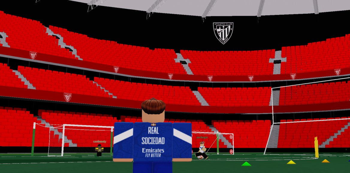 LaligaRBLX's tweet photo. 20 minutes to go!!
The stage is set for our 3rd quarter final as Athletic Bilbao host Real Sociedad in what is the first game in charge for new Real Sociedad owner Cookie.

#Roblox #LaLiga #CopaDelRey #ATBRSO https://t.co/caykmboMwk