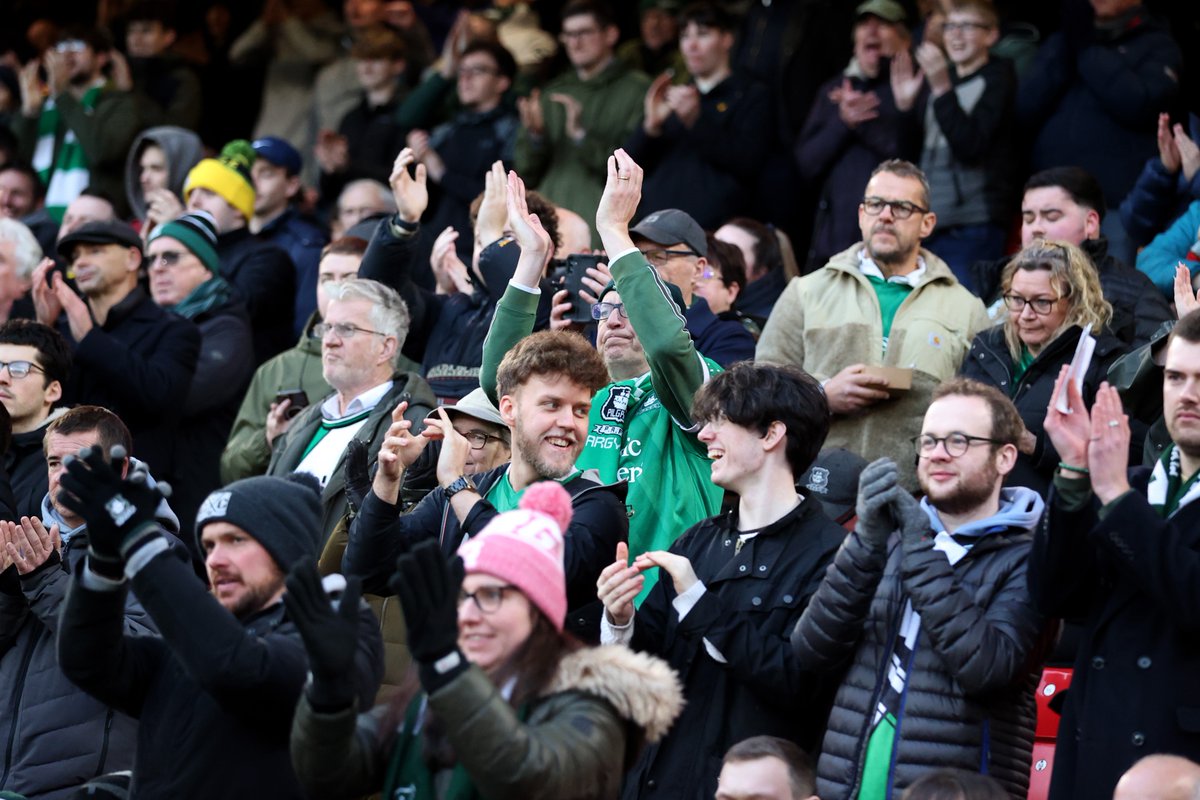 Argyle's tweet photo. 1,100 of you behind us the whole way 💚

Thank you for your support - see you next weekend at HP. 💪 https://t.co/FTBRa3oXjk