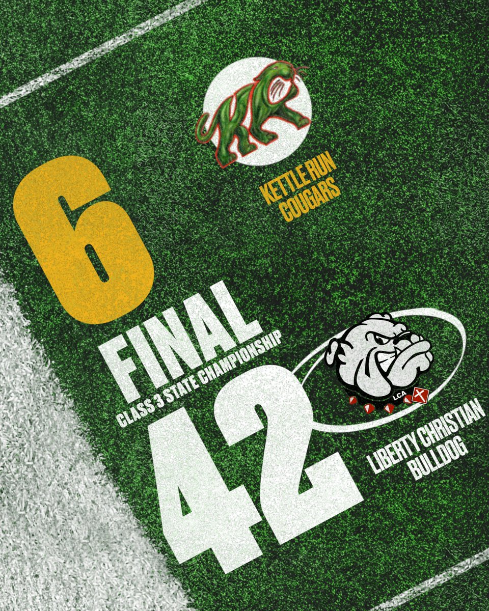 Class 3 Football State Championship Final: Congratulations to both teams on their great seasons