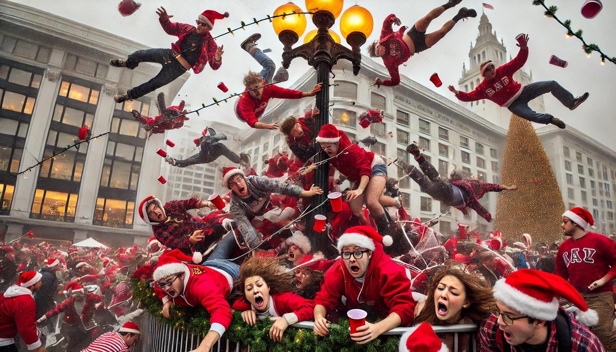 The Bold Italic (@thebolditalic) on Twitter photo Will this be SantaCon today? 🤔🌪🎅 Will this be SantaCon today? 🤔🌪🎅