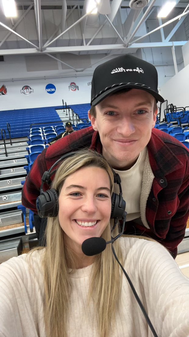 Behind the mic this morning for <a href="/espn/">ESPN</a> and the ‘Dons🏀🎤 <a href="/kendal_muxlow/">Kendal Muxlow</a> knocked it out of the park!