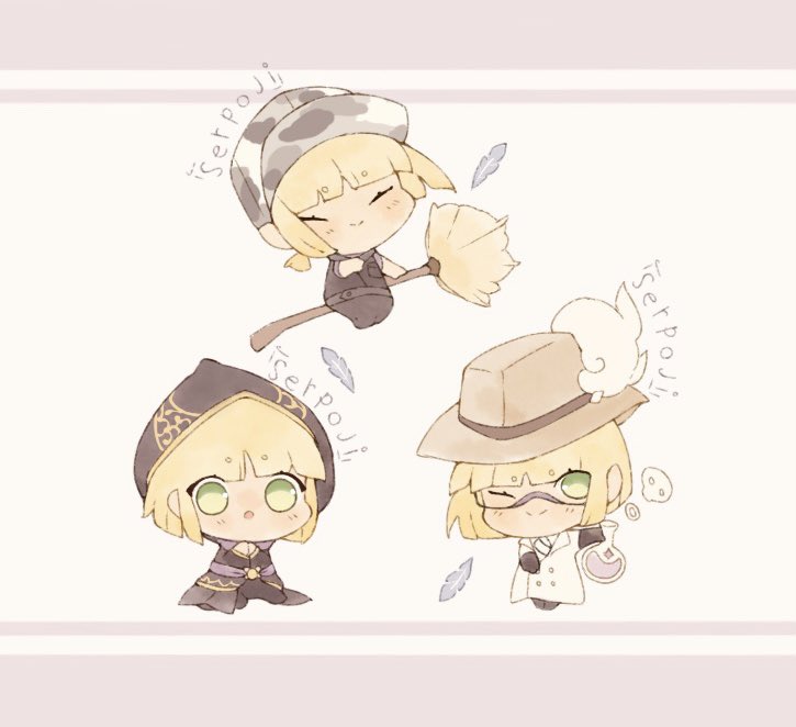 Serpouji's tweet photo. His ceremonial robes are one of my favorites of his outfits hh

#twstファンアート #twst #twistedwonderland #rookhunt #rook #artwork #art #fanart #twstfanart #twistedwonderlandrook #chibi https://t.co/J7jMIFRJTN