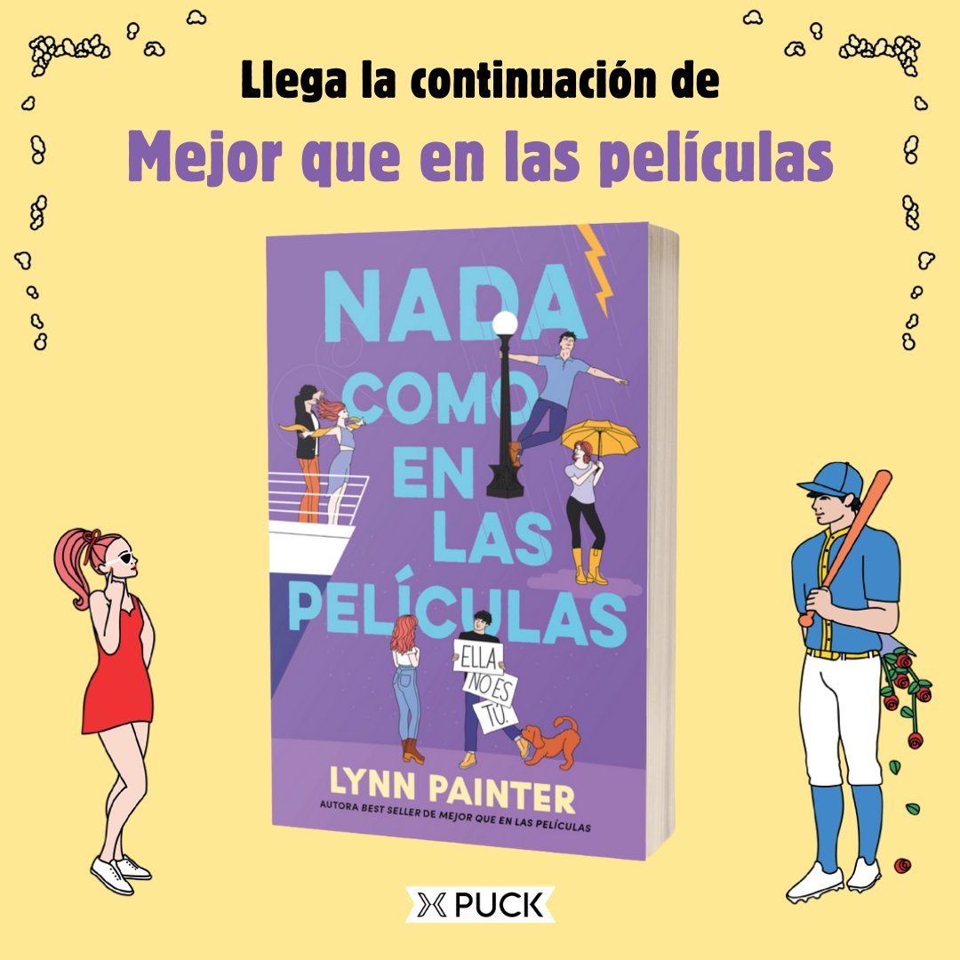 Puck España (@puck_ed) on Twitter photo ¡Regresa nuestra reina de las rom-coms!👑💕
El 4 de febrero de 2025 publicaremos #NadaComoEnLasPelículas de <a href="/LAPainter/">Lynn Painter (Taylor's version)</a>, la esperada secuela de #MejorQueEnLasPelículas.🎥🍿
¡Qué ganas de compartir esta lectura fresca y divertida con vosotros!💜
✒️Traducción de <a href="/respfrases/">Leire García-Pascual</a>. ¡Regresa nuestra reina de las rom-coms!👑💕
El 4 de febrero de 2025 publicaremos #NadaComoEnLasPelículas de <a href="/LAPainter/">Lynn Painter (Taylor's version)</a>, la esperada secuela de #MejorQueEnLasPelículas.🎥🍿
¡Qué ganas de compartir esta lectura fresca y divertida con vosotros!💜
✒️Traducción de <a href="/respfrases/">Leire García-Pascual</a>.