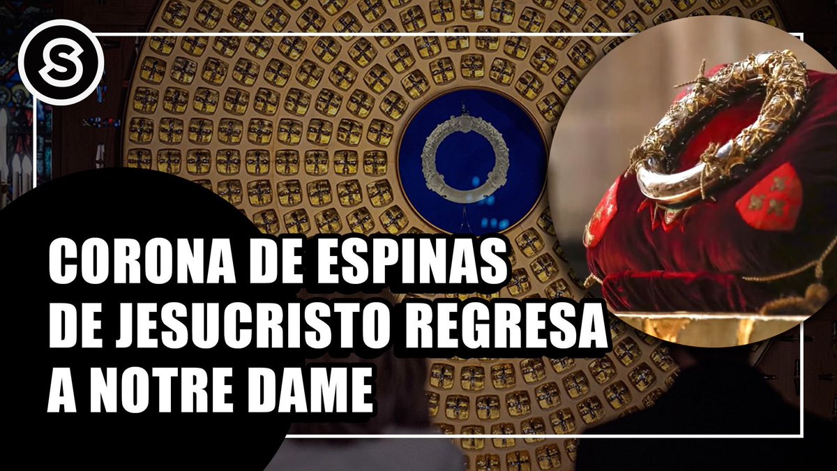 OessjV's tweet photo. La Corona de Espinas de Jesucristo Regresa a Notre Dame.

En una ceremonia solemne presidida por el arzobispo de París, la reliquia será presentada en presencia de los caballeros y damas de la Orden Ecuestre del Santo Sepulcro de Jerusalén. 

https://t.co/TZs72n9Rzv https://t.co/bINXMHMUCq