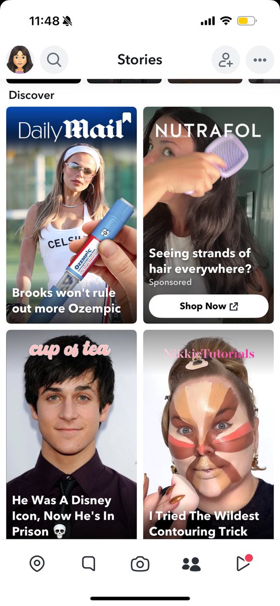 Spotted myself on the Snapchat discovery page! That’s a first 👀