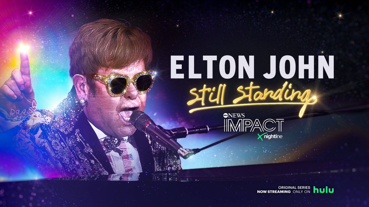 TylerJonHorvath's tweet photo. @eltonofficial sat down with us at @abcnewsstudios for our latest episode of IMPACT x @Nightline streaming now on @hulu 
@ladygaga &amp; @charlieputh also joined us to let us know how much the icon means to them 
#editor #documentary #filmeditor https://t.co/rt3TyvKMwS