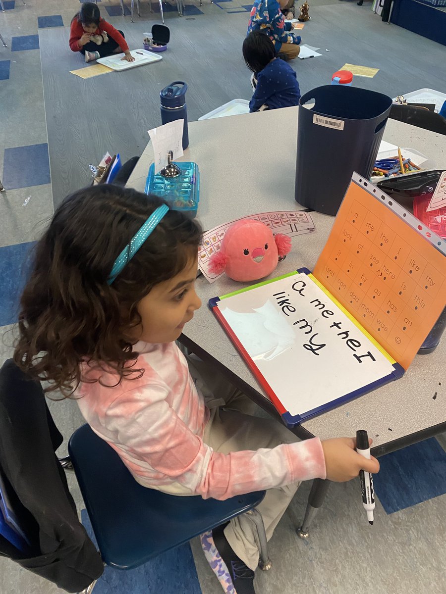 K kids show what they know as they teach their stuffies about our snappy words
