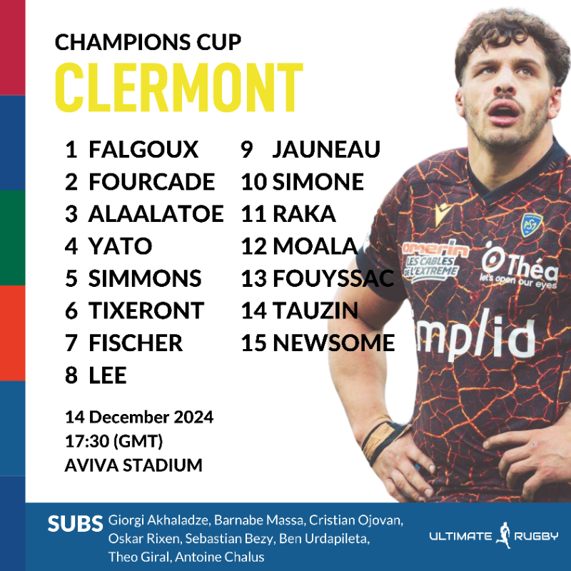 ultimaterugby's tweet photo. Champions Cup ⭐ | Leinster v Clermont | Round 2

Team sheets🧾🏃‍♂️
Referee 👮‍♂️

#ChampionsCup #LEIvCLE