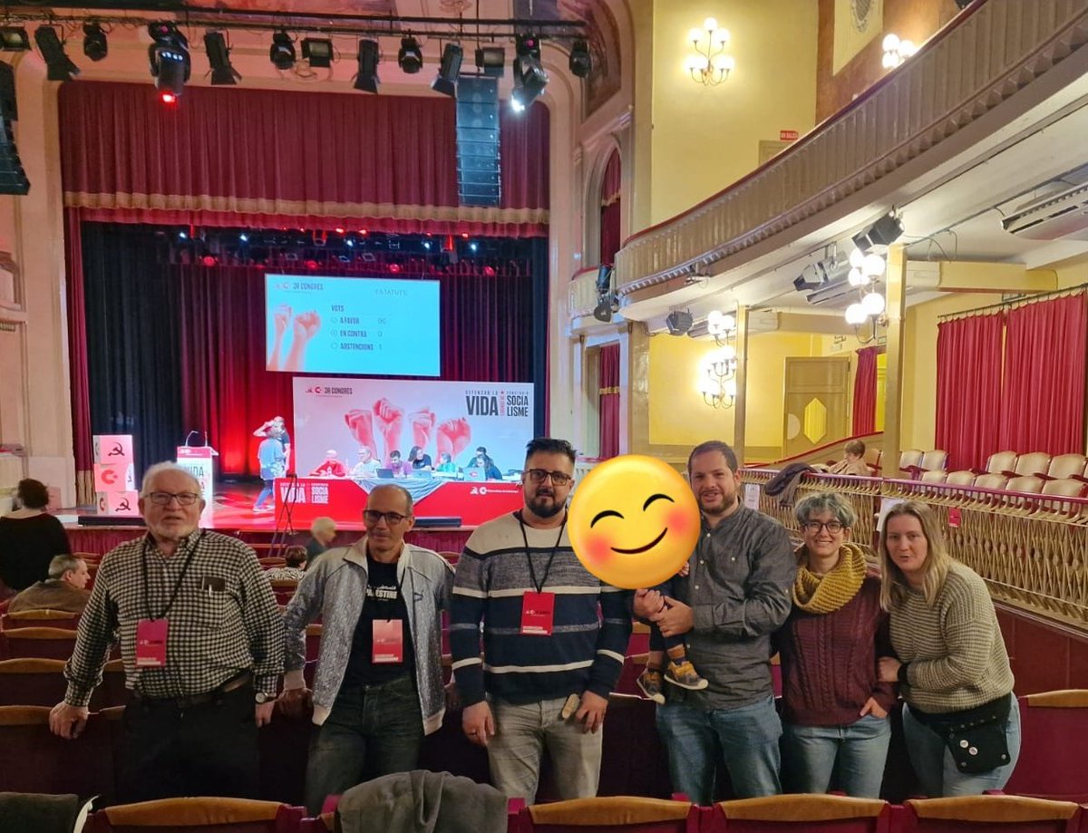 La delegació de Montornès al #3rCongrésComunistes ✊️✊️