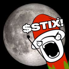 STIKtoken's tweet photo. $STIX didn’t just go to the moon... it BUILT A SLEIGH AND PARKED IT THERE! 🚀🎅🌕 #STIXmas #DegenSanta #FullSend https://t.co/N3IBq6mVBg