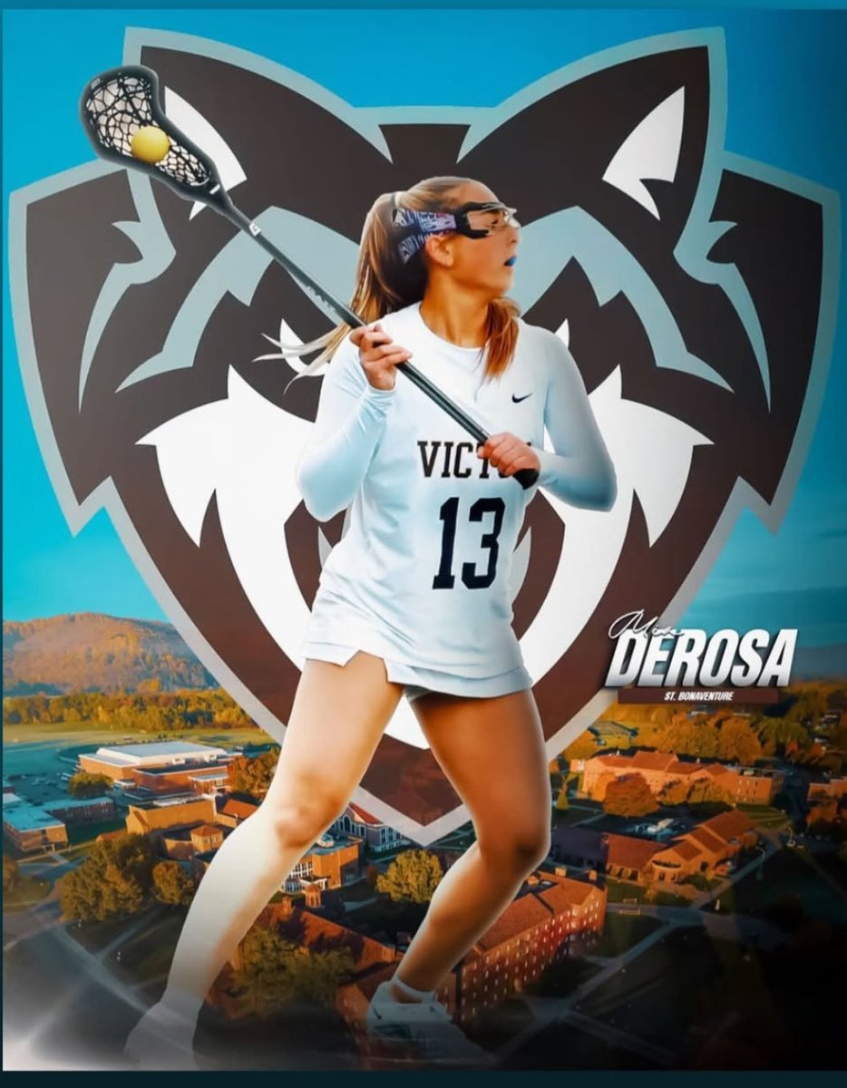 Congratulations to Mia DeRosa  on her commitment to St. Bonaventure University where she will continue her academics and play D1 Lacrosse! We are so proud of you! 💥🥍💛💙 #GoBona  #VictorProud <a href="/VictorBLDevils/">Victor Blue Devils Ψ╰(•̀ᴗ•́ )╯</a>