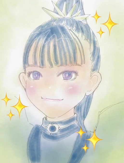 すぅ様の生誕祭に向けてのイラスト…大人っぽい顔立ちの可愛さみたいなものーっってラクガキに色付けしたら想像に近いすぅちゃんになりました心にいつもBABYMETALSU-METAL万歳ヽ(='▽`=)ノ 