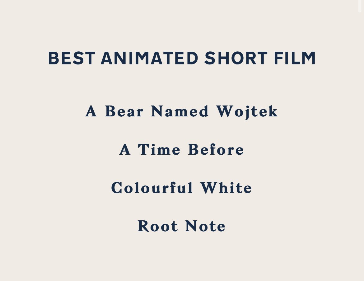 Congrats to the <a href="/Penny4_/">Penny4</a> team for their nomination for  Best Animated Short Film at <a href="/BritShortFilm/">The British Short Film Awards</a> 
Delighted to have cast Root Note 🌱