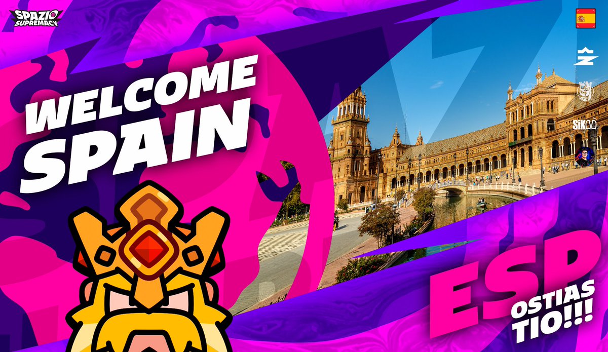 Presentation 👽

Welcome, <a href="/sesquadbusters/">SquadESP</a> !
Spain enters the Spazio Supremacy World Edition with passion and pride! 🇪🇸 Their team is ready to dominate the #SquadBusters arena and show the world why they are a team to fear.

🟣 Roster:

🇪🇸 <a href="/mapache430/">Mapache430</a> (C)
🇪🇸 <a href="/SBCritical/">GO|Critical☔</a>
🇪🇸 <a href="/zPaw7/">Top | zPaw7</a>