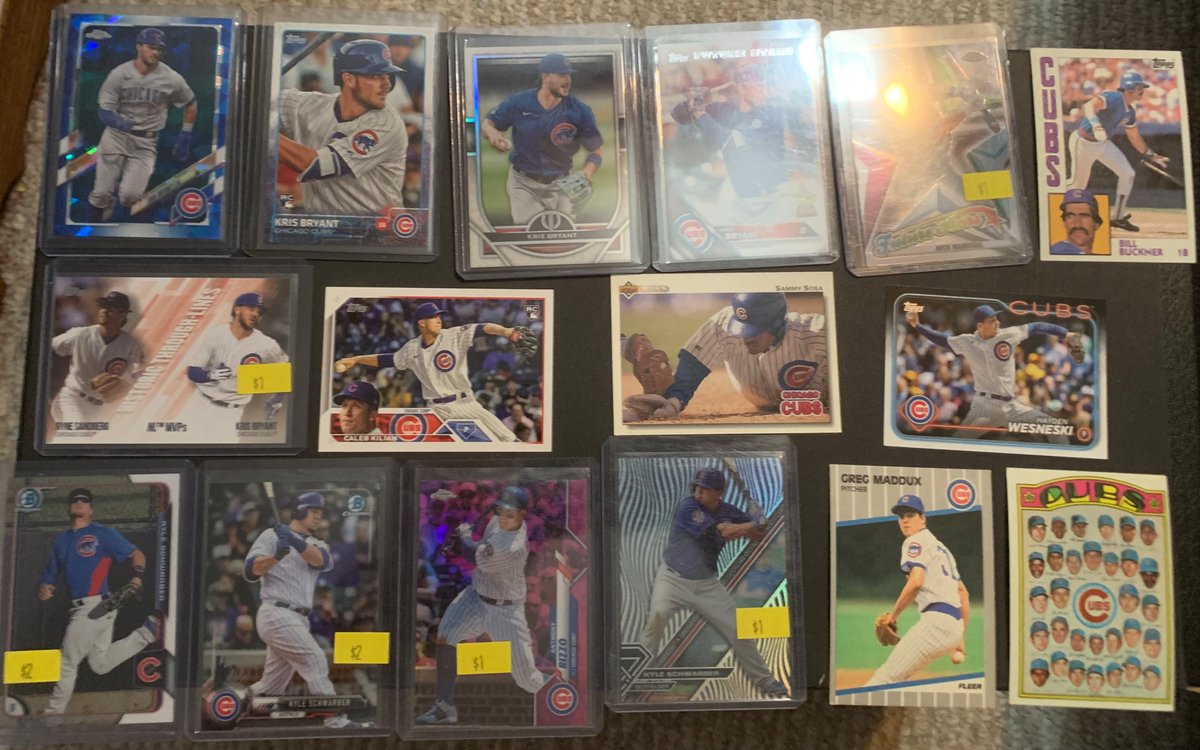 MerchOnly's tweet image. Cubs lot, approximately 150 cards. $20 shipped. #HMas24