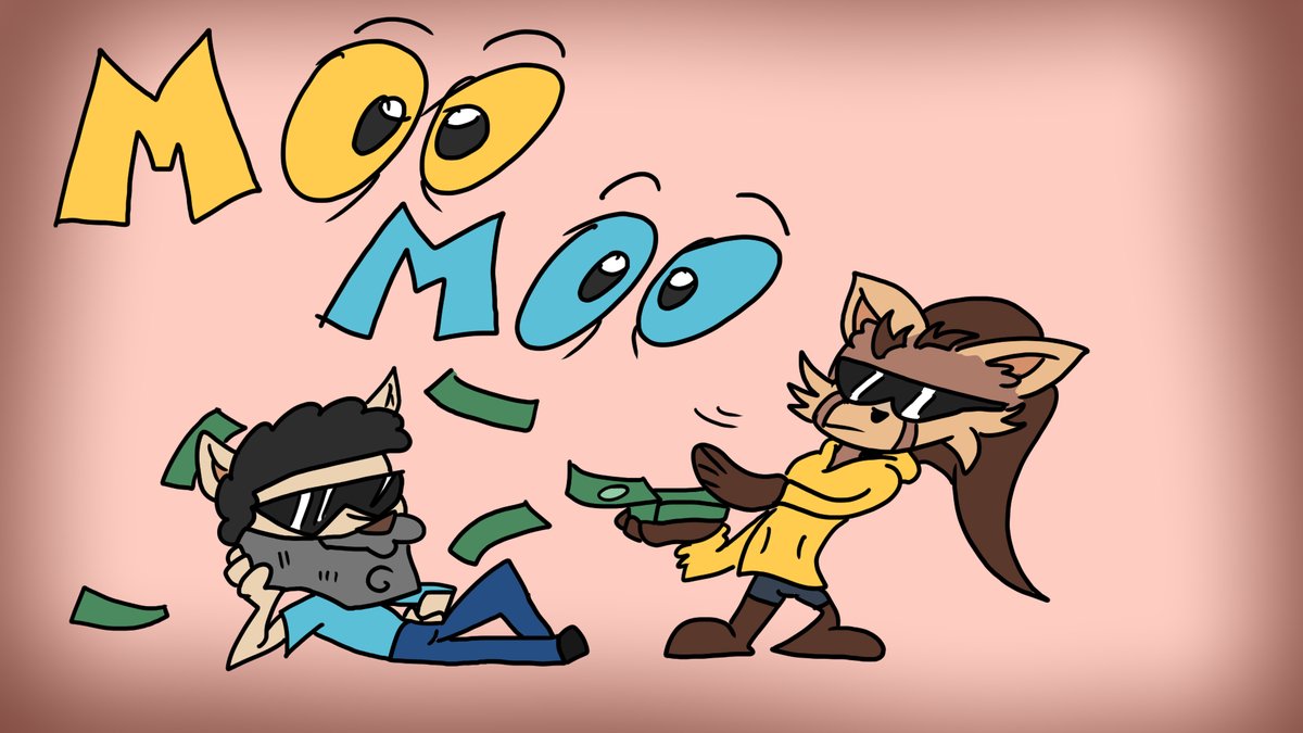 sb_typ's tweet image. Leider zu spät fürn Geb. von @moomoomations aber besser spät als nie haha xD

(Die Augen sind ein Symbol für "Wo Moo Moo? Wann Moo Moo? D:) 

@LiZzzCartoons @sinbincartoons #fanart #art #money #letsgoo #animation