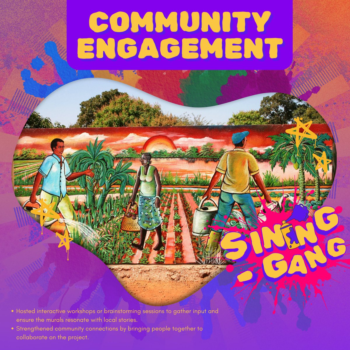 SiningGang_'s tweet photo. Sining Gang became a milestone to local artists, economic benefits and educational impact to the people behind this community that you help by supporting, giving wholesome feedback, and sending amount of donations for them to have a good opportunity for their needs ✨ #sininggang https://t.co/axtQMxL7Yg