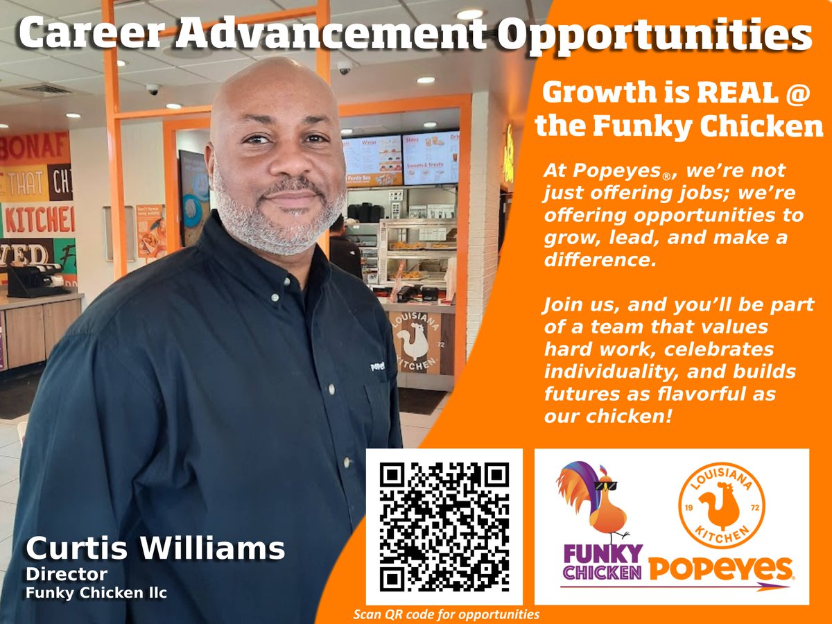 FunkyChickenATL's tweet image. Team Members, Shift Managers &amp;amp; General Managers Needed in Atlanta Metro Area! Let&apos;s fry together! 🍗#Popeyes #FastFoodJobs #OpentoWork #TeamMember #ShiftManager #GeneralManager #NowHiring #JoinOurTeam #Hiring #GeorgiaJobs #AtlantaJobs #AtlantaGA