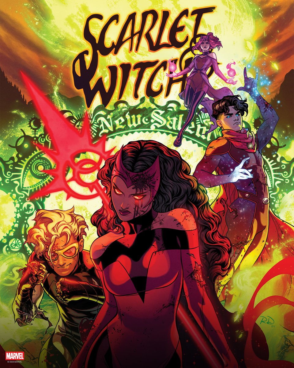 MarvelComicsHQ's tweet photo. Save her children or save her new pupil? Wanda must make the ultimate choice in ‘Scarlet Witch’ #7, now on sale. https://t.co/9NBA2asSJe
