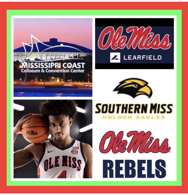 We’re back in Biloxi for Holiday Hoops🎄🏀 as #15 <a href="/OleMissMBB/">Ole Miss Men’s Basketball</a> meets Sip foe USM at <a href="/MSCoastColiseum/">MS Coast Coliseum</a>.  3pm tip &amp; 2:30 airtime <a href="/OleMissNetwork/">Ole Miss Sports Network</a> w/ <a href="/RebVoice/">David Kellum</a> &amp; <a href="/thduker/">Marc  Dukes</a>!
Listen🎧⬇️
📻 Local Station olemisssports.com/sports/2018/7/…
📱 <a href="/OleMissSports/">Ole Miss Athletics</a> app
💻 online olemisssports.com/watch/?Live=94…