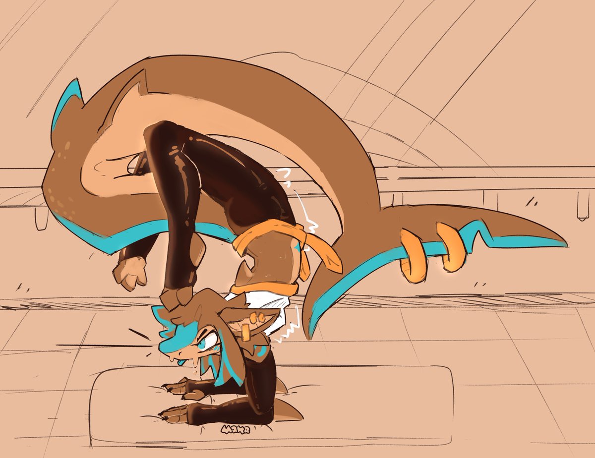 Definitely my shark doing a *difficult* yoga pose