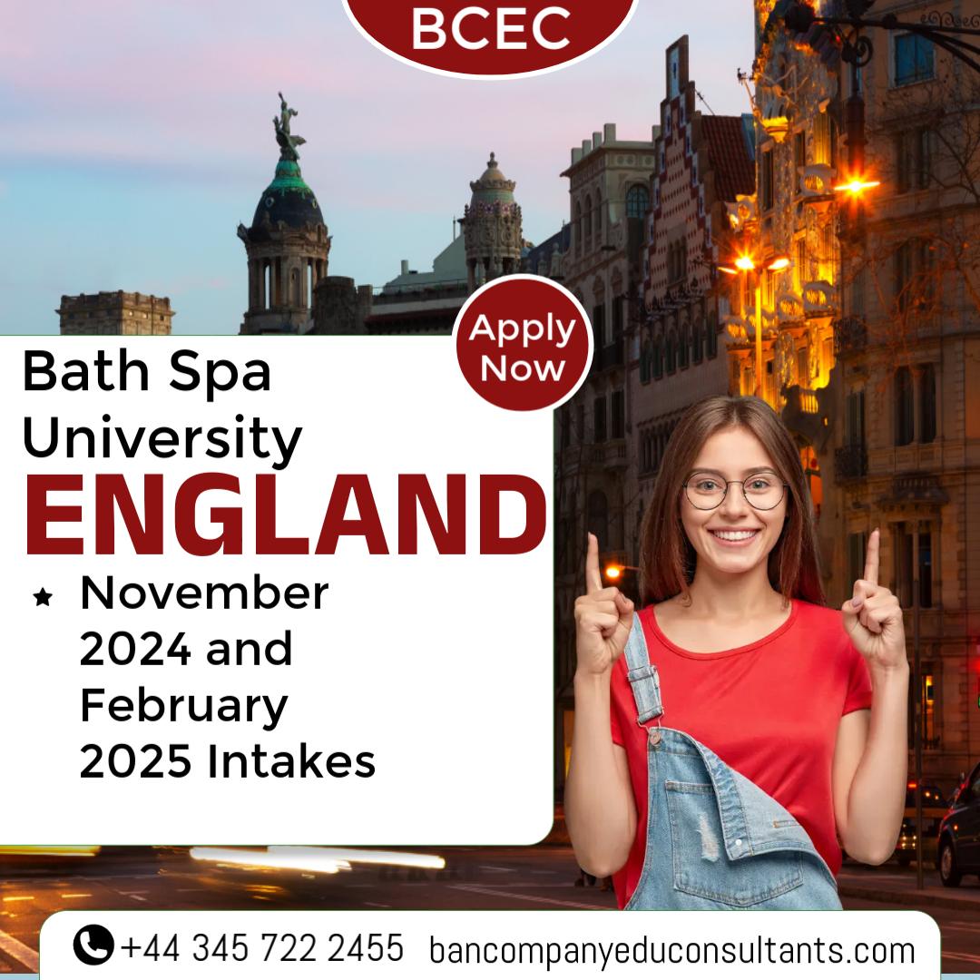The below mentioned courses are available in the November and February Intakes at Bath Spa University.
November Intake:
MA Business And Management with Extended (16 months)
Course start : 4th February 2025 Intake (Fee: £16,800)