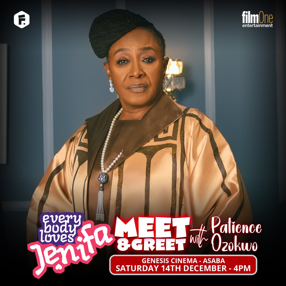 funkeakindele's tweet photo. Meet &amp; Greet with your favorite actors in #EverybodyLovesJenifa at the cinema near you today!

#EverybodyLovesJenifa  is NOW SHOWING in all cinema Nationwide!

#ELJthemovie #funkeakindele #funkeakindelenetwork https://t.co/Cr3LuWXByA
