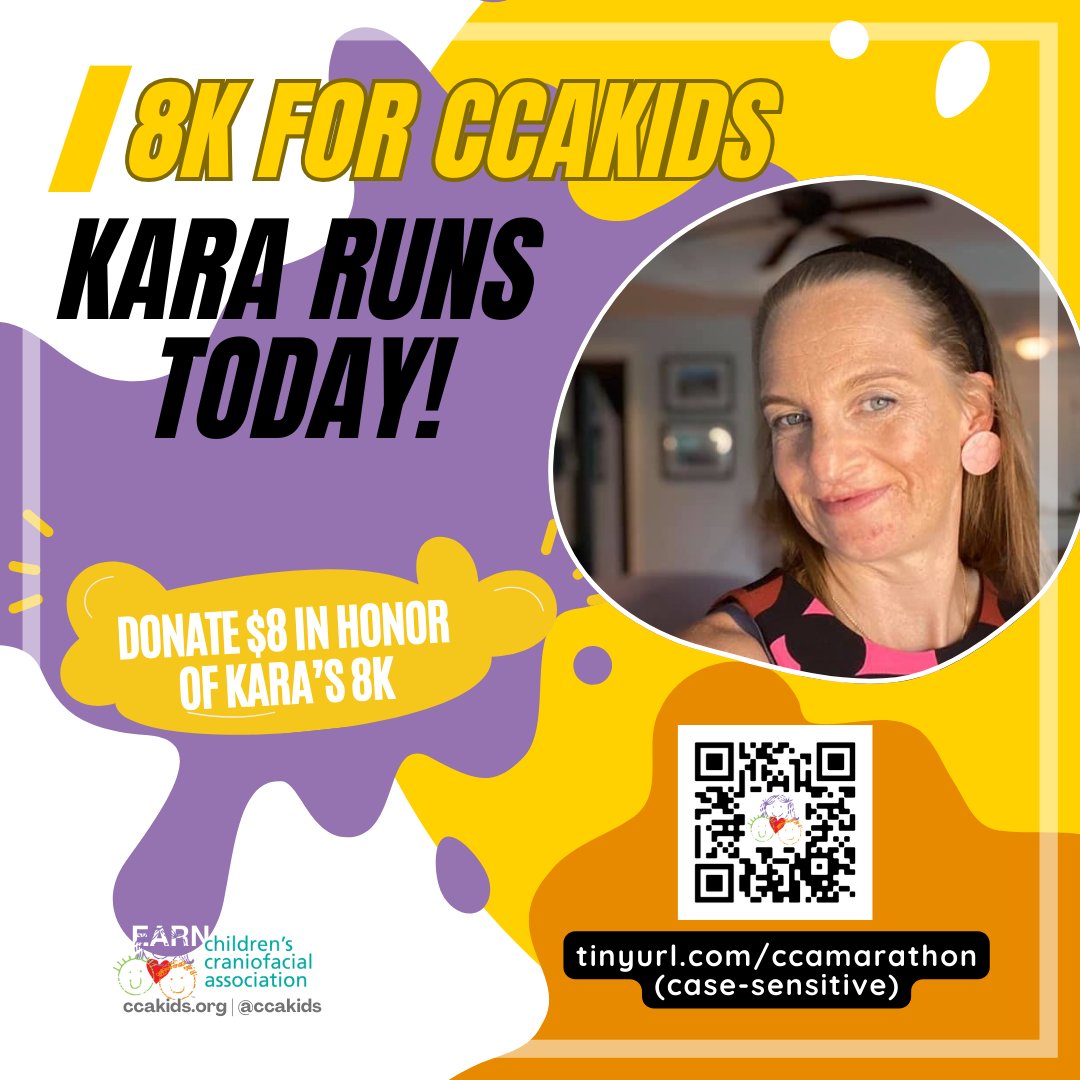 CCAKidsTweet's tweet photo. Kara runs today! Help her cross the finish line strong: donate $8 or more in honor of Kara's 8K
Let's rally together—consider donating today to help her cross the finish line!
https://t.co/KKR7kRM4JU
#RunningForACause #CCAKids #BMWDallasMarathon #craniofacial #facialdifference https://t.co/9ierTSruGX
