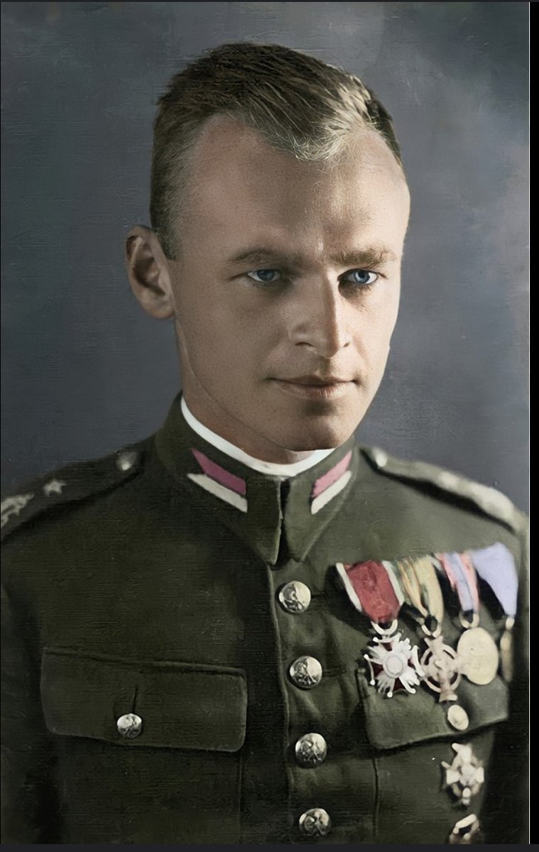 damianzln's tweet photo. @P_Kallioniemi Cavalry captain Witold Pilecki
In 1940, Witold Pilecki volunteered to allow himself to be captured by the occupying Germans in order to infiltrate the Auschwitz concentration camp. At Auschwitz, he organized a resistance movement that eventually included hundreds of inmates... https://t.co/kWHgvEhym4