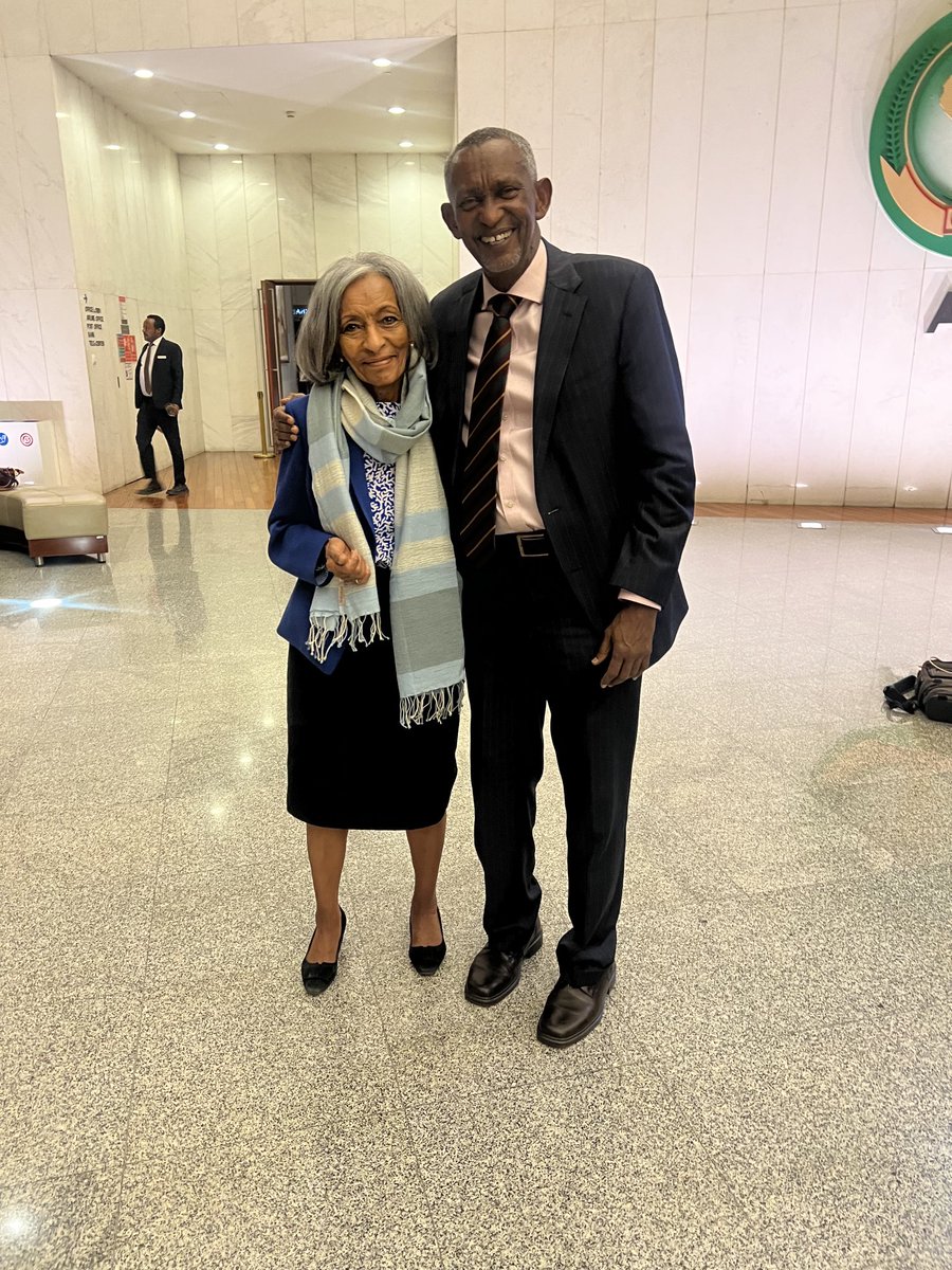 What a wonderful reunion!!
In Addis attending Baba’s main debate at AU.I met my colleague and Senior Diplomat Amb Konjit of Ethiopia.She is the Chair of Eminent Personalities.Was happy to see her strong and still in leadership.
Exc Kudos.