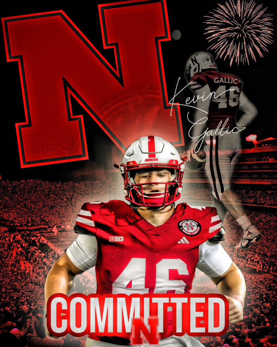 Transfer portal has been a wild ride, thank you to all the coaches who have taken time to reach out to me about their respective schools. After an incredible visit to Nebraska I’m proud to call NEBRASKA HOME⚪️🔴! #GBR #Nebraskafootball <a href="/coachedfoley/">Ed Foley</a>