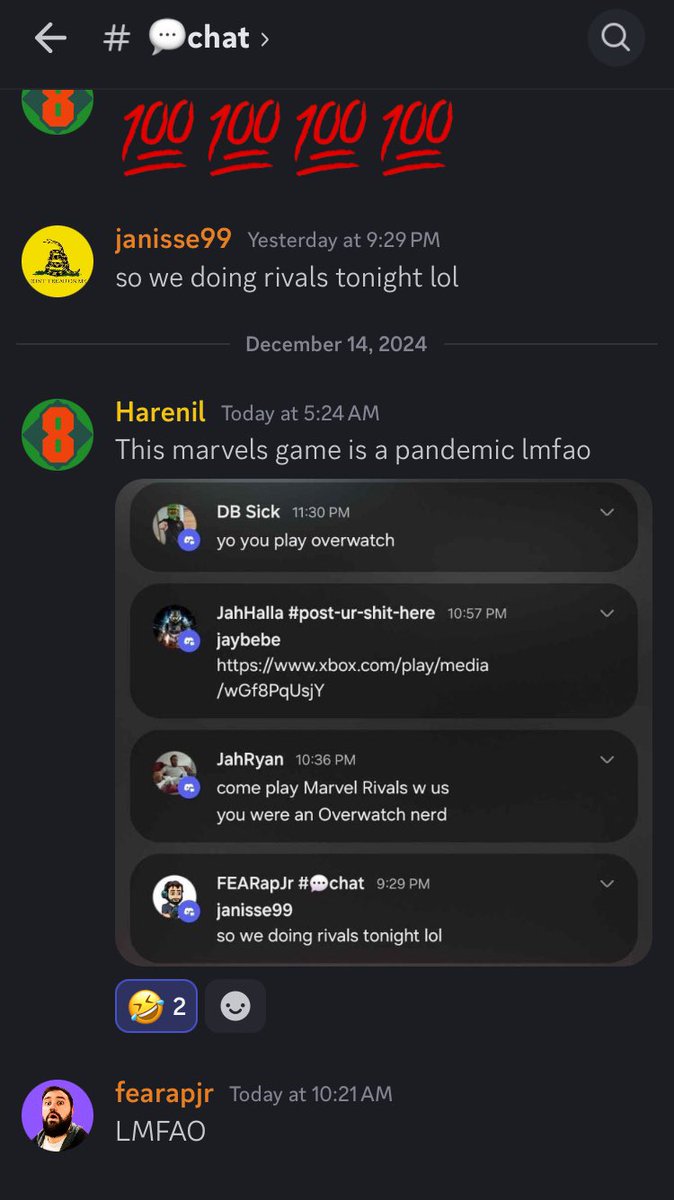 fearapjr's tweet photo. Trying to get our friend into Marvel Rivals like https://t.co/ekzi4Rils1