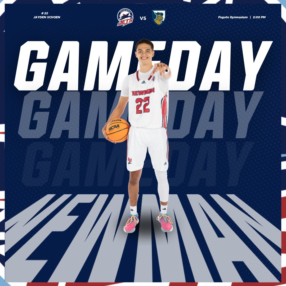 GAMEDAY!

🆚Spurgeon
📍Fugate Gymnasium
🕔2:00 PM
📺bit.ly/3IXPTFh
📊bit.ly/3UX89VV
🔊bit.ly/3ZLJ99p

#JetPower✈️ x <a href="/NewmanJetsMBB/">Newman Men’s Basketball</a>