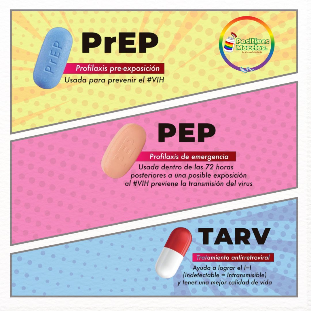 MPositivxs's tweet photo. ¡Prevención y tratamiento del VIH! Conoce la PrEP, PEP y TARV para proteger tu salud y bienestar. ¡Hablemos sobre la prevención y el tratamiento del VIH!
#VIH #PrEP #PEP #TARV #Prevención #Tratamiento https://t.co/AJAxnouIsa