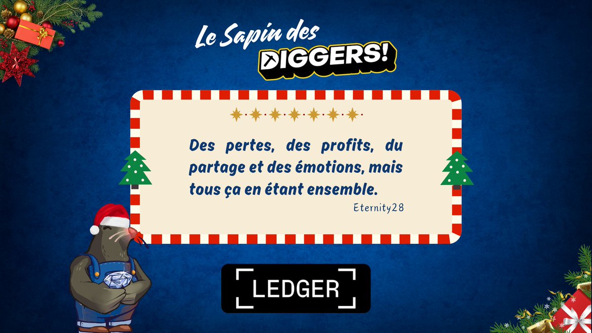 [CALENDRIER DIGGERS 2024] Jour 14 ⛏️🎄

"Apes together strong".

Qui nous trouvera l'équivalent pour nos Diggers ? 
En tout cas, on peut dire qu'on en a vécu des aventures ensemble depuis des années 🫂

Notre partenaire du jour est <a href="/Ledger/">Ledger</a> qui offre une Ledger Flex (300$) ! 🎁